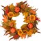 22 Inch Fall Wreath for Front Door(Orange Pumpkin)22"D x 22"W x 22"H